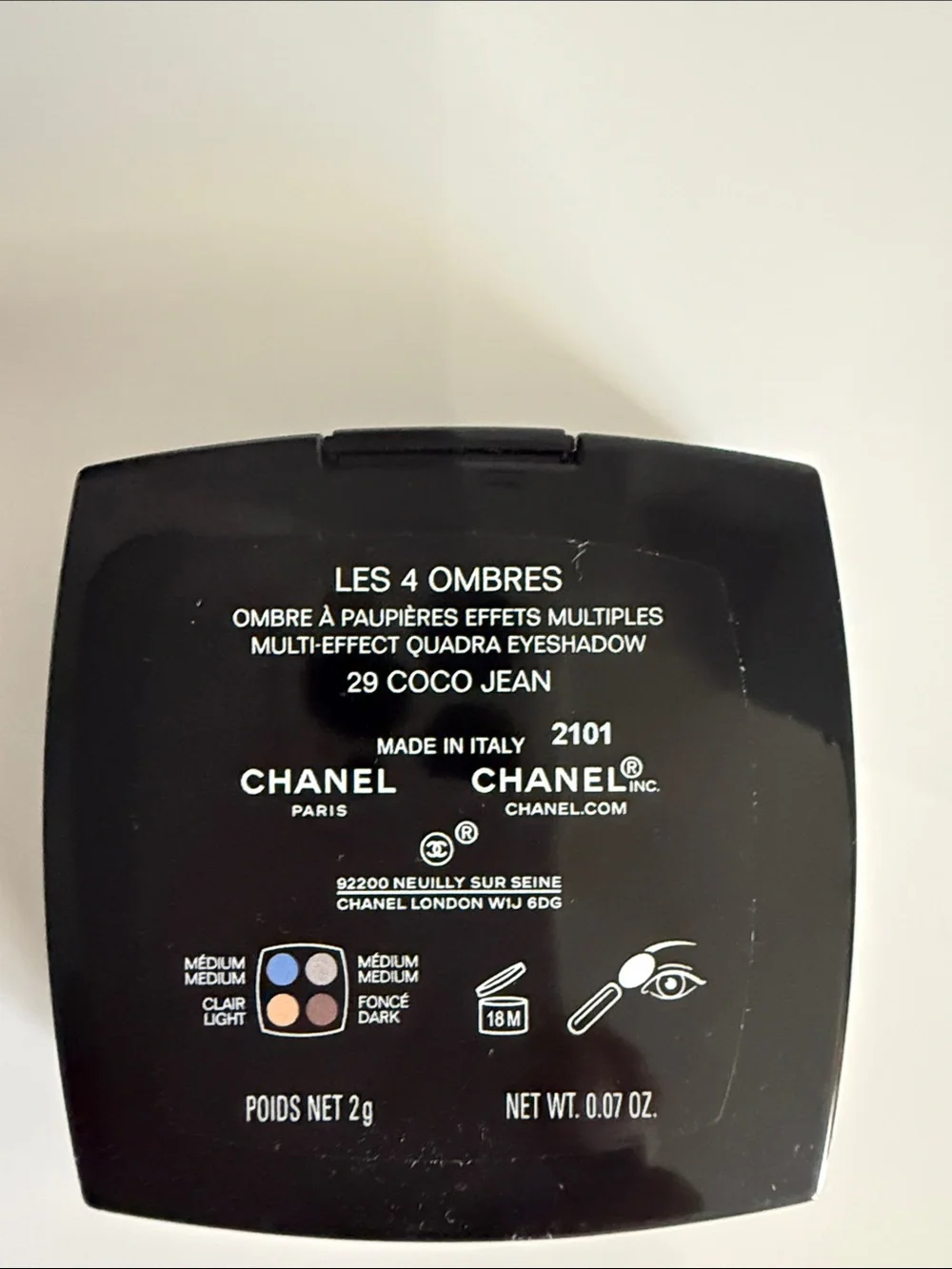 CHANEL Les 4 Ombres Eyeshadow Quad palette 29 COCO JEAN 2026 denim collection - Picture 9 of 9